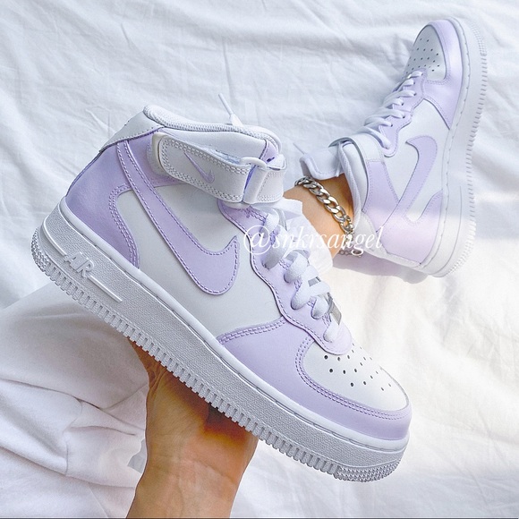 Louis Vuitton x Nike Air Force 1 Mid White | Size 5.5, Sneaker